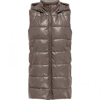 Gilet Ecopelle Marrone ONLY New Anja
