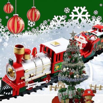 Tren Eléctrico Navideño con Rieles de Santa Claus