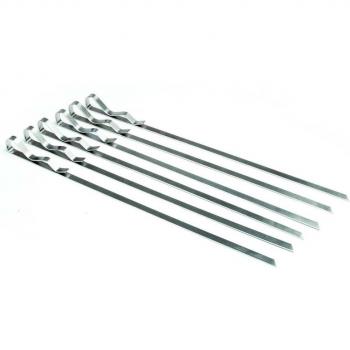 Stainless Steel Barbecue Skewers with Anti-Slip Handle