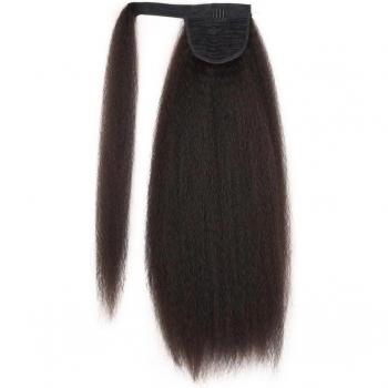 Weilai Queue de Cheval Clipée Résistante à la Chaleur – Noire & Brune