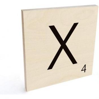Großer Wandbuchstabe 20cm aus Furnier