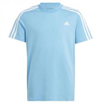 Tee Infantil adidas Essentials 3 Franjas en Tonos Azules