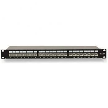 RED4POWER R4-N119S CAT.6a Patchpanel, 24 Ports, 19, schwarz