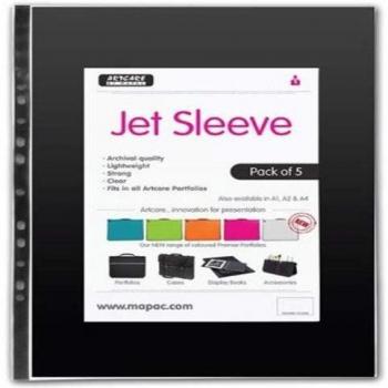 Mapac A3 Jet Sleeve Bundle – 5‑Pack for Display & Storage