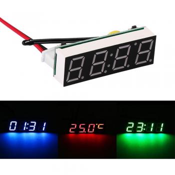 Miniature Car Temperature Clock