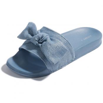 Seaside Serenity Girls’ Outdoor/Indoor Blue Bow Sandals