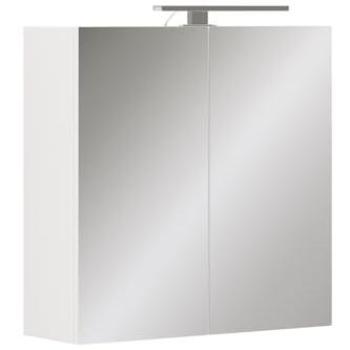 Armario Lavio Espejo con Luz LED, 60×60 cm, Color Blanco – Vicco