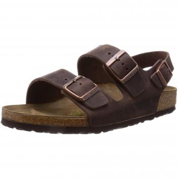 Milano Oiled Leather Sandali Unisex 38 Habana