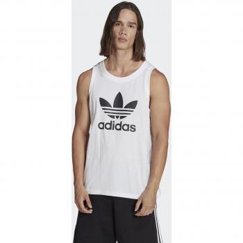 Camisa Sin Mangas Adidas Trefoil en Blanco