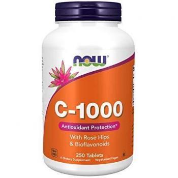 Now Foods Vitamina C + Rosa Mosqueta + Bioflavonoidi 1000mg