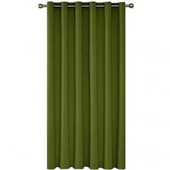 Rideau chambre isoleur Deconovo 203×214 cm en vert d'herbe