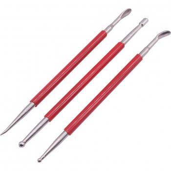 3 PCS Leather Craft Tools for Carving and Crimping