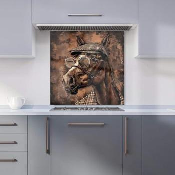 Warren Reed Signature “Dapper Horse” Black Splashback – 60 cm²