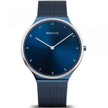 Men’s Blue Ultra Slim Watch – Berings Model 18440-397