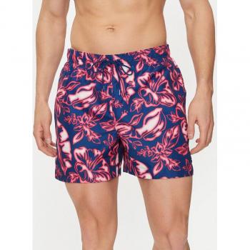 Tommy Hilfiger Men's Laser Pink Tropical Glow Swim Trunks, Medium
