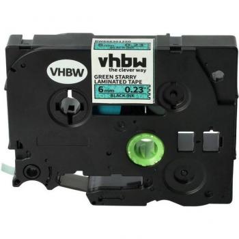 P‑Touch 220/2450 Compatible Black/Green Glitter Labels – Vhbw
