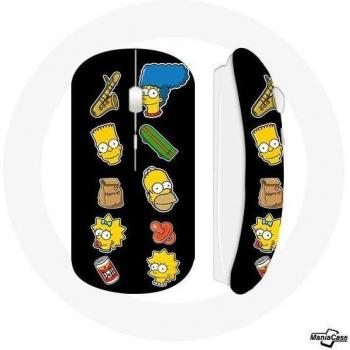 Wireless Mouse with Simpsons Black Backing