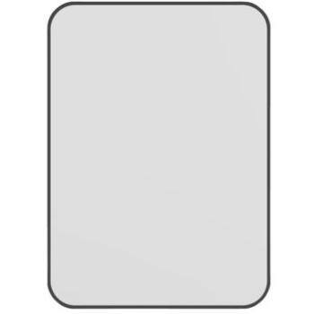 Rechthoekige Badkamerreflectie Matte Zwart 55x40 cm