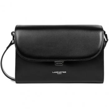 Lancaster Women's Black Metal‑Clasp Shoulder Bag – One Size