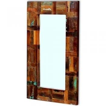 Solid Wood Mirror 80x50 cm