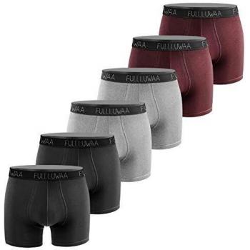Set 6 Boxers Fullluwaa Uomo – Cotone Fitted Slip 2XL
