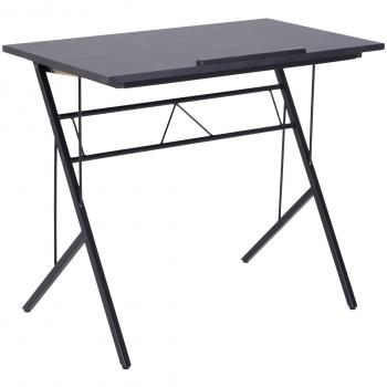 Vinsetto Adjustable Height Computer Desk Black 90L x 50W x 76-116.5H cm