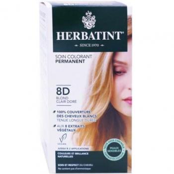 HERBATINT SOIN COLORANT 8D BLOND CLAIR DORE 150ML