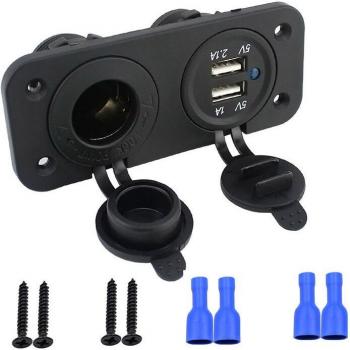 Cigarette Lighter USB Splitter and Charger