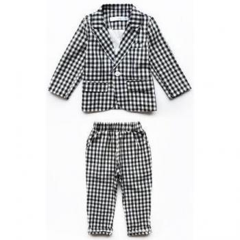 Boys Formal Plaid Outfit