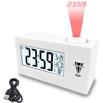 Reloj Despertador LED + Termómetro + Calendario