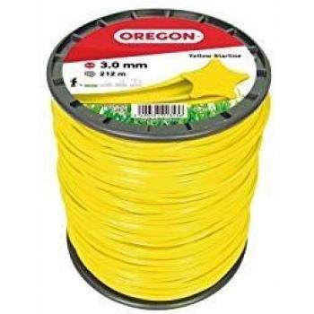 Fil de débroussaillage étoile nylon Oregon 212 m 3 mm Jaune