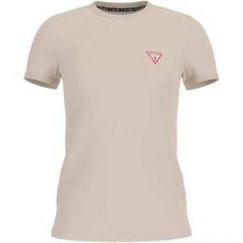 Camisa ligera Guess 2024 para mujer: algodón, manga corta y logo triangular