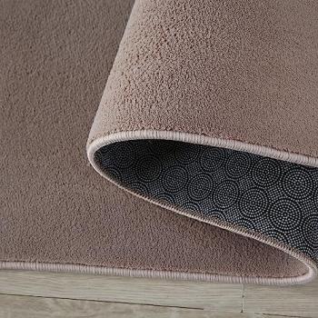 Waschbarer Teppich, Rund, Flauschig, Soft, Einfarbig