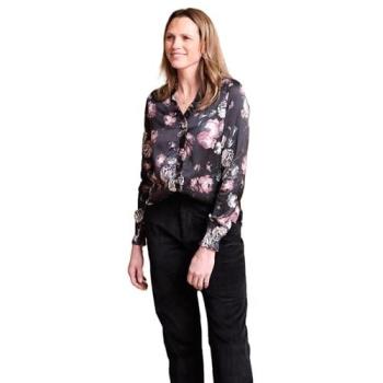 Velvet Whisper Long Sleeve Shirt – Lily & Me, Black, Size 10