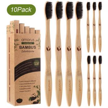 Bamboo Charcoal Family Pack – BPA Free, Vegan Friendly, 10 Units