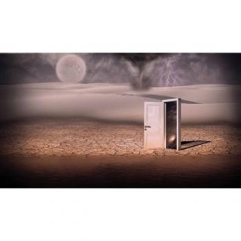 Papermoon Wandgestaltung Eingang zur Traumwelt