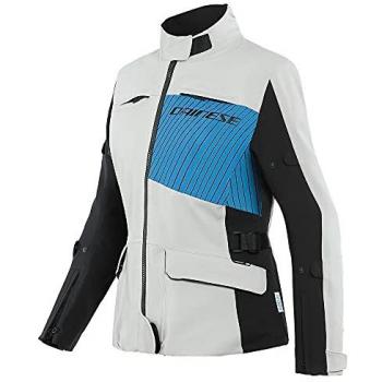 Dainese Tonale D-Dry XT Veste textile de moto de dames Noir Gris Bleu taille 52