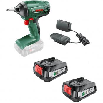 Bosch ADVANCEDIMPACTDRIVE P4A 18V Cordless Impact Driver 2 x 2.5Ah Li-ion Charger No Case