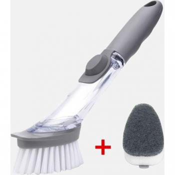 Dual-Function Dish and Pot Cleaning Brush