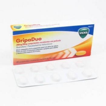 Gripaduo 200mg/30mg Comprimidos Recubiertos Con Pelicula, 20 Comprimidos