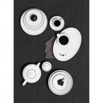 Seltmann Weiden Lido Black Line Kaffeeservice 18tlg