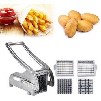 French Fry Cutter with Stainless Steel Blades