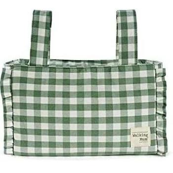 Walking Mum. Bolso organizador Remy. Bolsa de maternidad para silla de paseo. Asas cortas para fijar al carro. Color Verde. Medidas 31X17X12 cm (producto nuevo, sin etiqueta)