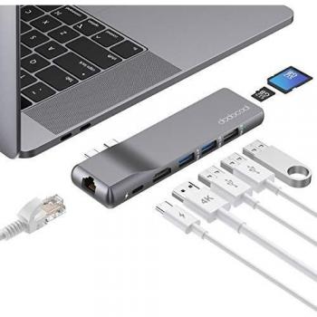 MacBook Pro 2020/2019/2018 Adapter – USB‑C, Ethernet, HDMI