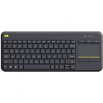 Logitech K400 Plus Clavier sans Fil avec Pavé Tactile pour PC Connecté à TV