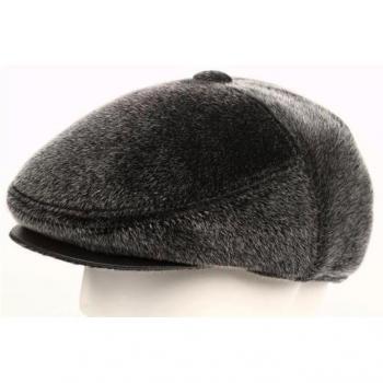 Men's Warm Imitation Velvet Visor Hat
