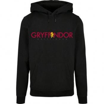 Schwarzer Gryffindor Hoodie – Herren, Größe XL, 50% Baumwolle / 50% Polyester
