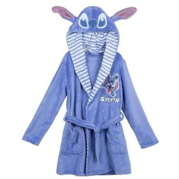Batín de Invierno Coral Fleece para Niños – Azúl, Capucha y Orejas