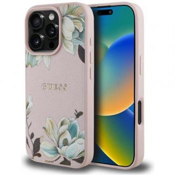 Copertura MagSafe a Fiore Rosa per iPhone 16 Pro Max