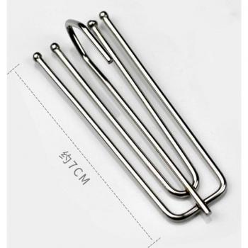 Stainless Steel Curtain Rings with Plastic Hooks